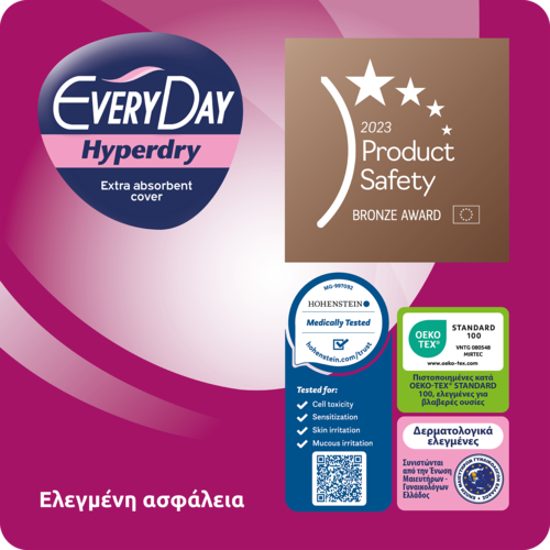 EVERYDAY - VALUE PACK HYPERDRY Σερβιέτες Maxi Night Ultra Plus - 18τεμ.